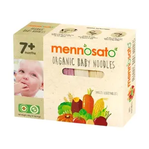 Mì Rau Củ Hữu Cơ Cho Bé, Organic Baby Noodles, Multi Vegetables, 7+ Tháng (300g) - MEN NO SATO